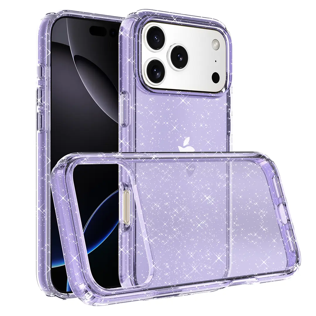 iPhone 17 Pro Max Fleck Glitter Case Purple